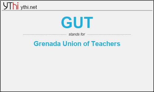 What does GUT mean? What is the full form of GUT?