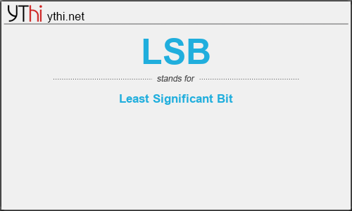 What does LSB mean? What is the full form of LSB?