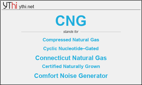 What does CNG mean? What is the full form of CNG?