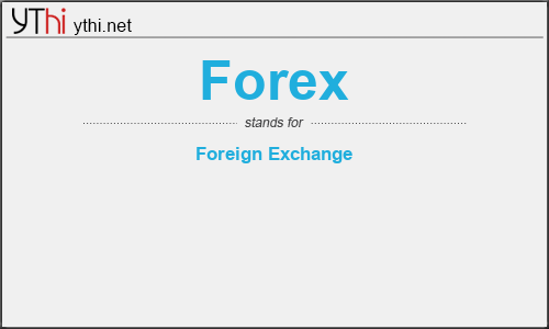 What does FOREX mean? What is the full form of FOREX?