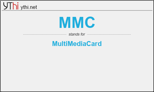What does MMC mean? What is the full form of MMC?