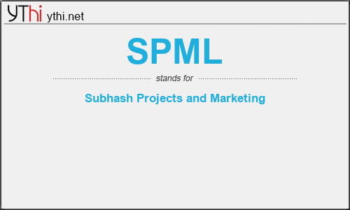 What does SPML mean? What is the full form of SPML?