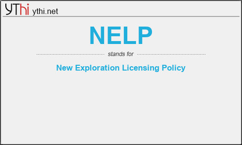 What does NELP mean? What is the full form of NELP?