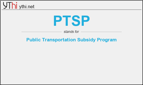 What does PTSP mean? What is the full form of PTSP?