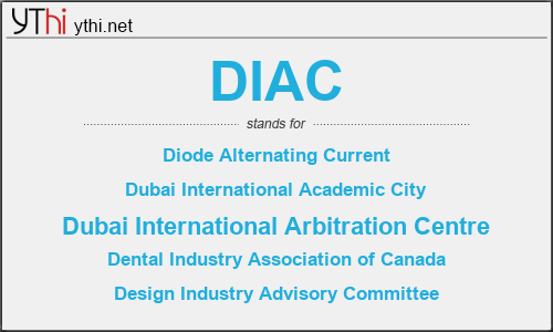 What does DIAC mean? What is the full form of DIAC?