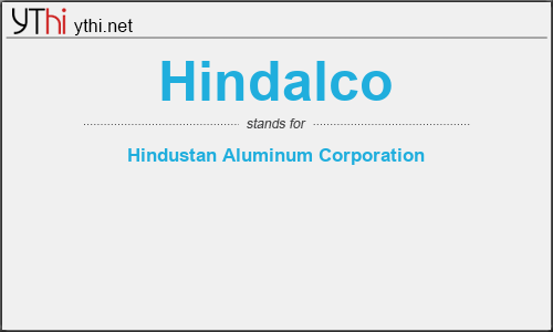 What does HINDALCO mean? What is the full form of HINDALCO?