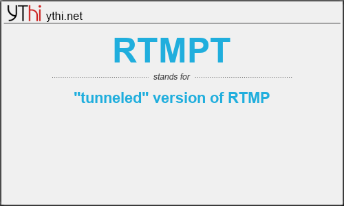 What does RTMPT mean? What is the full form of RTMPT?