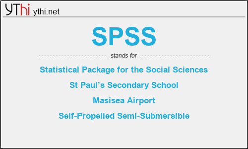 What does SPSS mean? What is the full form of SPSS?