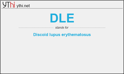 What does DLE mean? What is the full form of DLE?