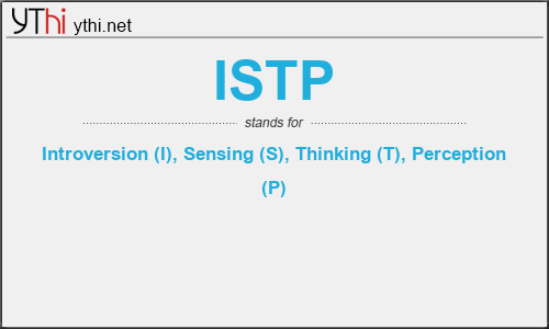 What does ISTP mean? What is the full form of ISTP?