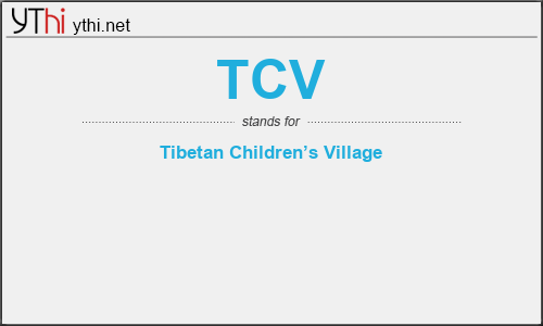 What does TCV mean? What is the full form of TCV?