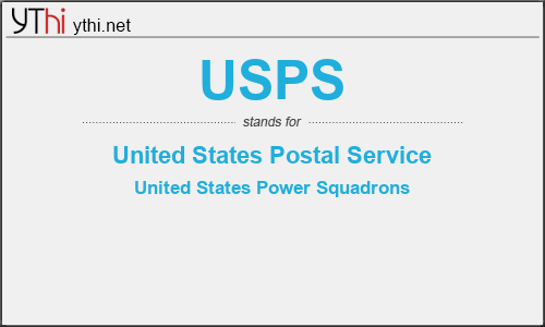 What does USPS mean? What is the full form of USPS?