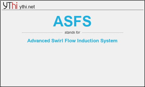 What does ASFS mean? What is the full form of ASFS?