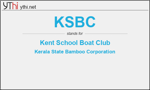 What does KSBC mean? What is the full form of KSBC?