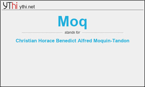 What does MOQ mean? What is the full form of MOQ?