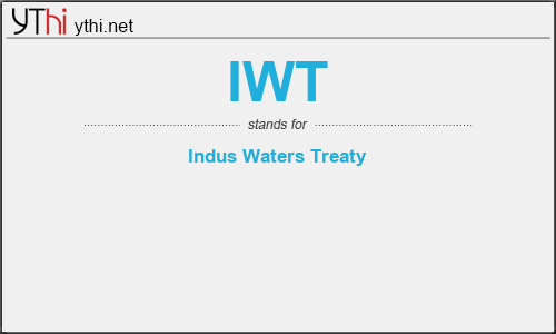 What does IWT mean? What is the full form of IWT?