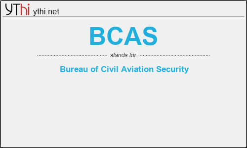What does BCAS mean? What is the full form of BCAS?