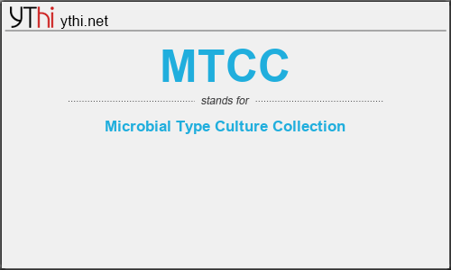 What does MTCC mean? What is the full form of MTCC?