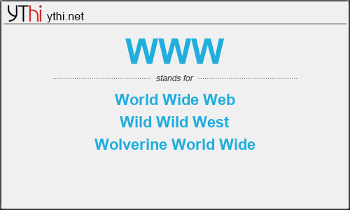 What does WWW mean? What is the full form of WWW?