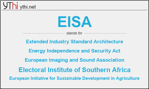 What does EISA mean? What is the full form of EISA?