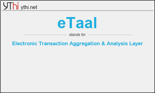 What does ETAAL mean? What is the full form of ETAAL?