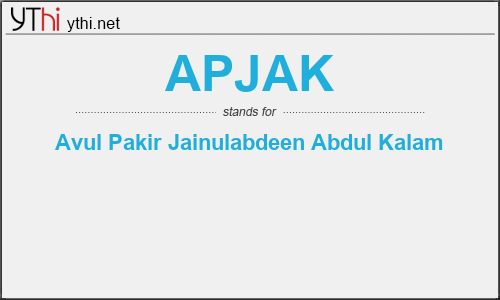 What does APJAK mean? What is the full form of APJAK?