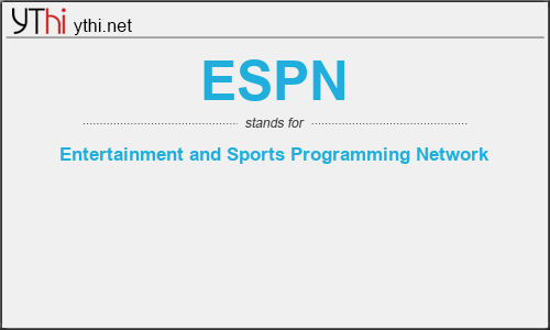 What does ESPN mean? What is the full form of ESPN?