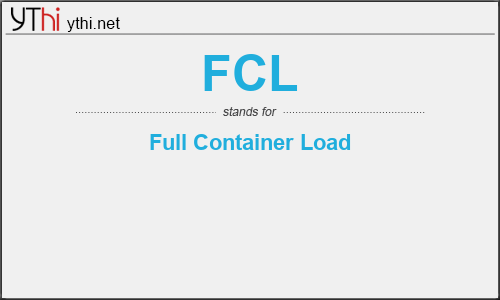 What does FCL mean? What is the full form of FCL?