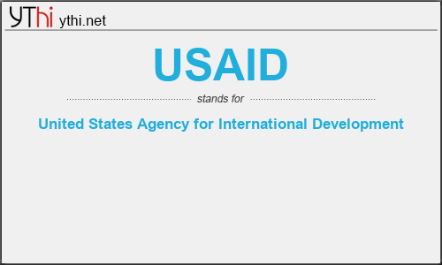 What does USAID mean? What is the full form of USAID?
