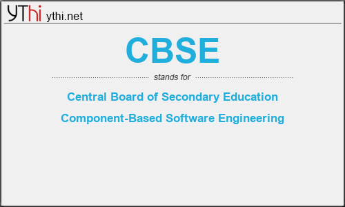 What does CBSE mean? What is the full form of CBSE?