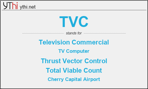 What does TVC mean? What is the full form of TVC?