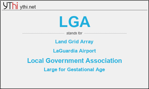 What Does LGA Mean What Is The Full Form Of LGA English 