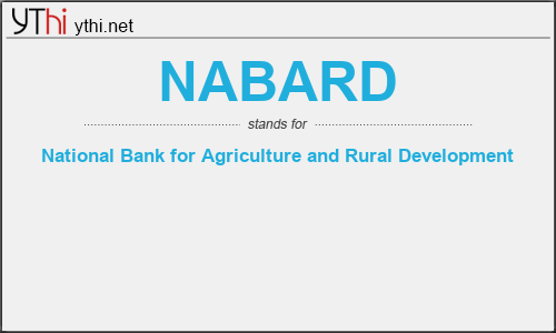 What does NABARD mean? What is the full form of NABARD?