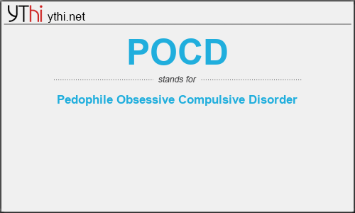 What does POCD mean? What is the full form of POCD?