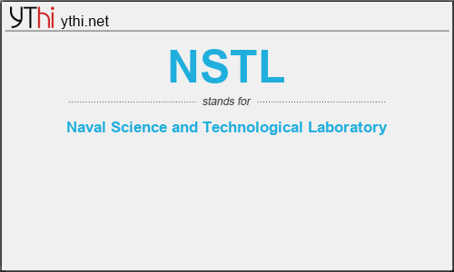 What does NSTL mean? What is the full form of NSTL?