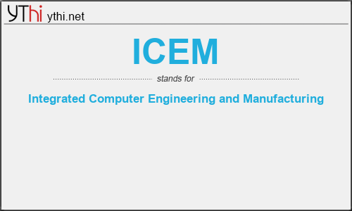 What does ICEM mean? What is the full form of ICEM?