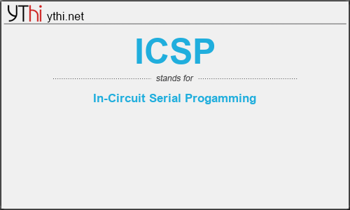 What does ICSP mean? What is the full form of ICSP?