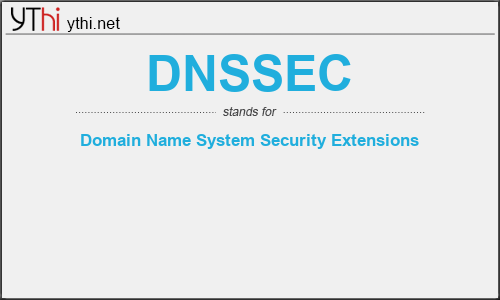 What does DNSSEC mean? What is the full form of DNSSEC?