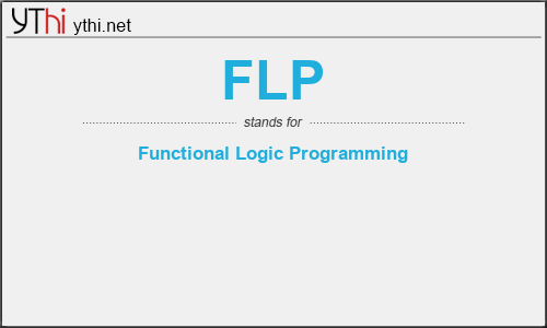 What does FLP mean? What is the full form of FLP?