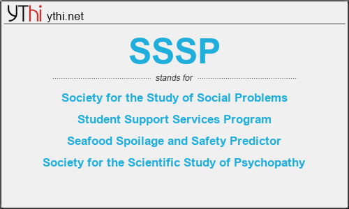 What does SSSP mean? What is the full form of SSSP?