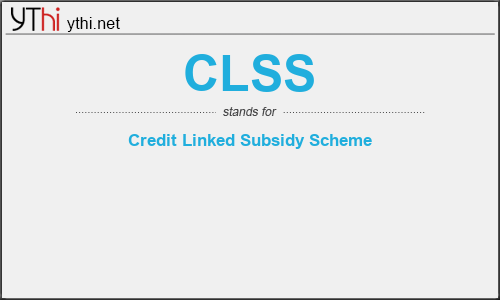 What does CLSS mean? What is the full form of CLSS?