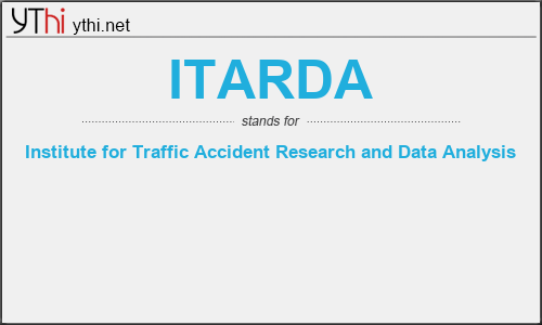 What does ITARDA mean? What is the full form of ITARDA?