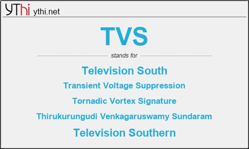 What does TVS mean? What is the full form of TVS?