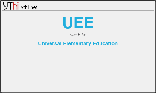 What does UEE mean? What is the full form of UEE?