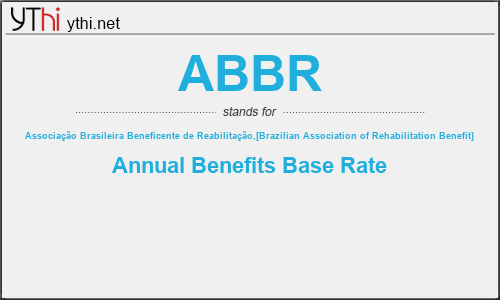 What does ABBR mean? What is the full form of ABBR?