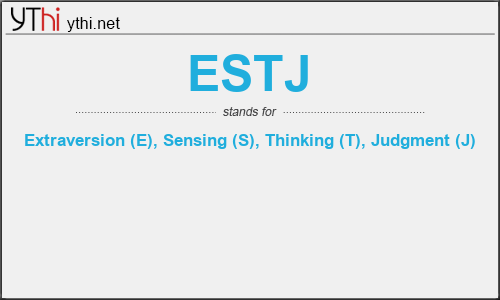 What does ESTJ mean? What is the full form of ESTJ?