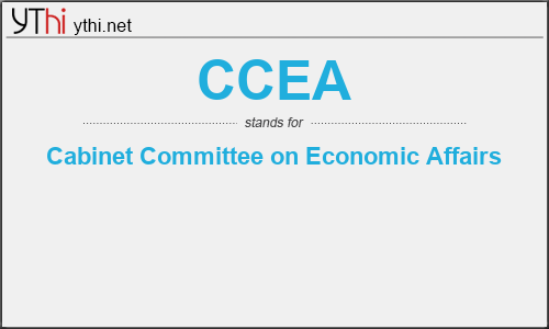 What does CCEA mean? What is the full form of CCEA?