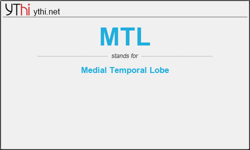 What does MTL mean? What is the full form of MTL?