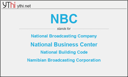 What does NBC mean? What is the full form of NBC?