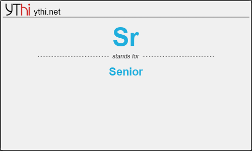 What does SR mean? What is the full form of SR?